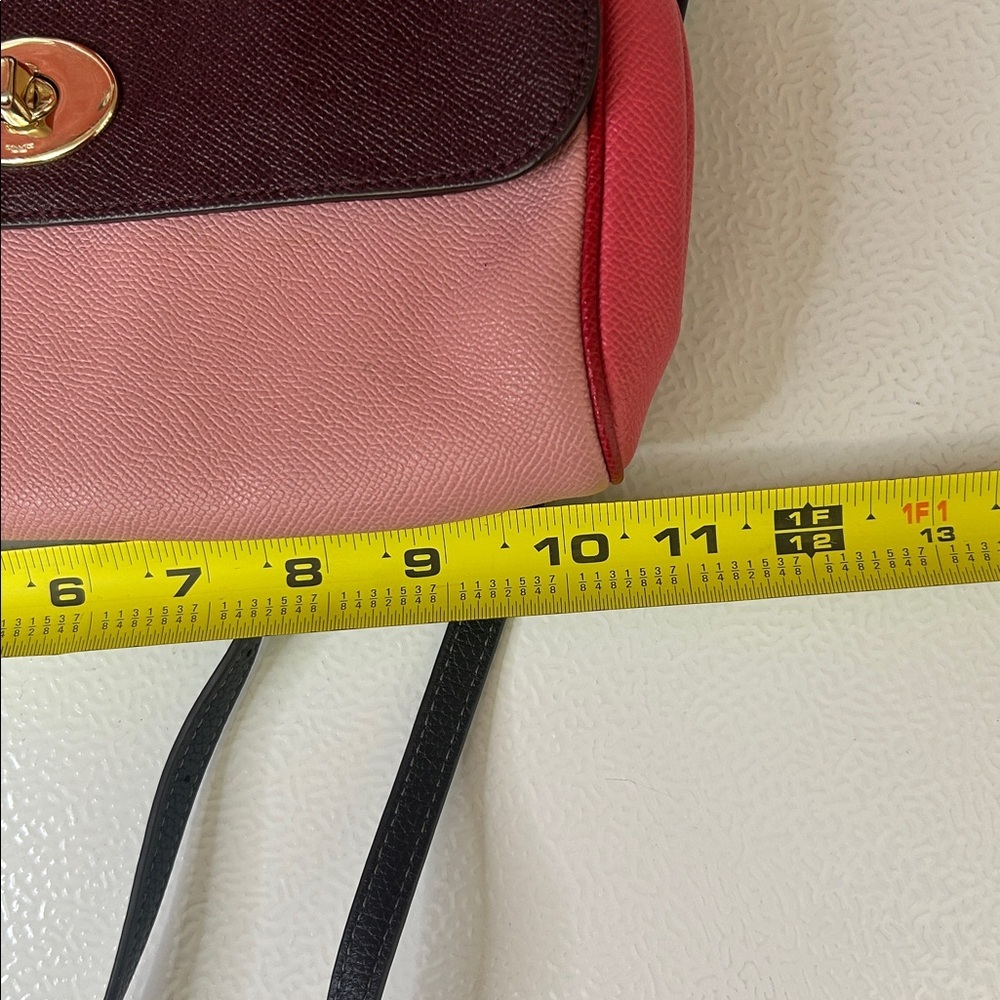 Coach Pink and Burgundy Crossbody Bag - Picture 6 of 7